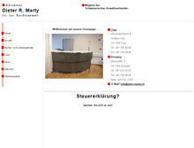 Tablet Screenshot of advo-marty.ch